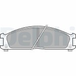 DELPHI  Комплект тормозных колодок,  дисковый тормоз LP543