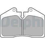 DELPHI  Комплект тормозных колодок,  дисковый тормоз LP672