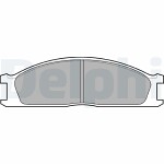 DELPHI  Комплект тормозных колодок,  дисковый тормоз LP726