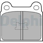 DELPHI  Комплект тормозных колодок,  дисковый тормоз LP76
