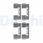 DELPHI  Комплектующие,  колодки дискового тормоза LX0551