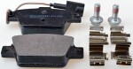 DENCKERMANN  Комплект тормозных колодок,  дисковый тормоз B111282