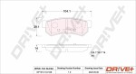 Dr!ve+  Комплект тормозных колодок,  дисковый тормоз DP1010.10.0128