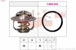 EPS  Thermostat,  coolant Made in Italy - OE Equivalent 1.880.800