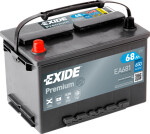 EXIDE  Стартерная аккумуляторная батарея PREMIUM *** 12V 68Ач 650A EA681