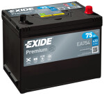 EXIDE  Starter Battery PREMIUM *** 12V 75Ah 630A EA754
