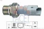 FACET  Датчик давления масла Made in Italy - OE Equivalent 7.0130