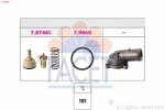 FACET  Thermostat,  coolant Made in Italy - OE Equivalent 7.8744K