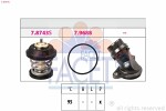 FACET  Thermostat,  coolant Made in Italy - OE Equivalent 7.8757K