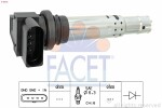 FACET  Ignition Coil Made in Italy - OE Equivalent 9.6374