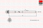 FAI AutoParts  Cylinder Head Bolt Set B1018
