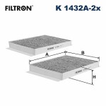 FILTRON  filtras, salono oras K 1432A-2x