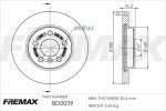 FREMAX  stabdžių diskas BD-0039