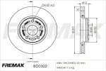 FREMAX  Brake Disc BD-0302
