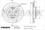 FREMAX  Bremžu diski BD-3605