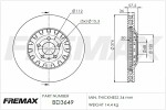 FREMAX  Тормозной диск BD-3649
