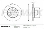 FREMAX  Тормозной диск BD-6572