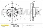 FREMAX  Тормозной диск BD-7510