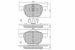 FREMAX  Комплект тормозных колодок,  дисковый тормоз FBP-1362