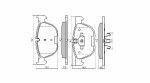 FREMAX  Комплект тормозных колодок, дисковый тормоз FBP-1666