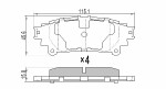 FREMAX  Комплект тормозных колодок, дисковый тормоз FBP-1695
