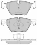 FREMAX  Комплект тормозных колодок,  дисковый тормоз FBP-1853
