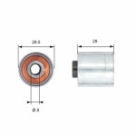 GATES  Deflection Pulley/Guide Pulley,  timing belt PowerGrip™ T42148
