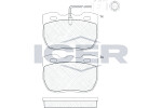 ICER  Комплект тормозных колодок,  дисковый тормоз 140839