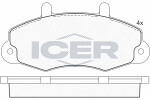 ICER  Brake Pad Set,  disc brake 140896