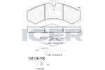ICER  stabdžių trinkelių rinkinys, diskinis stabdys 141126-700