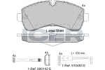 ICER  Комплект тормозных колодок,  дисковый тормоз 141785-203