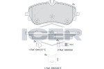 ICER  Brake Pad Set,  disc brake 142301