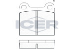 ICER  Комплект тормозных колодок,  дисковый тормоз 180169