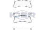 ICER  Комплект тормозных колодок,  дисковый тормоз 180612