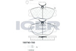 ICER  Комплект тормозных колодок,  дисковый тормоз 180760-700