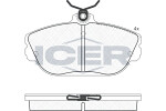 ICER  Комплект тормозных колодок,  дисковый тормоз 181506