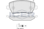 ICER  Комплект тормозных колодок,  дисковый тормоз 181534-700