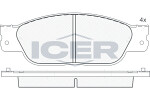 ICER  Piduriklotsi komplekt, ketaspidur 181545