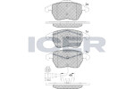 ICER  Brake Pad Set,  disc brake 181567-208
