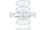 ICER  Комплект тормозных колодок,  дисковый тормоз 181573