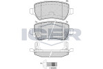 ICER  Комплект тормозных колодок,  дисковый тормоз 181622-703
