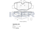 ICER  Комплект тормозных колодок,  дисковый тормоз 181676-701