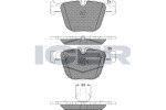 ICER  Комплект тормозных колодок,  дисковый тормоз 181687