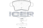 ICER  Комплект тормозных колодок,  дисковый тормоз 181853