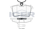 ICER  Комплект тормозных колодок,  дисковый тормоз 181895