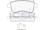 ICER  Brake Pad Set,  disc brake 181904