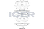 ICER  Комплект тормозных колодок,  дисковый тормоз 182005