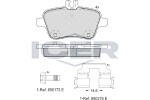 ICER  Brake Pad Set,  disc brake 182039