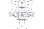 ICER  Комплект тормозных колодок,  дисковый тормоз 182049