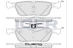 ICER  Комплект тормозных колодок,  дисковый тормоз 182098
